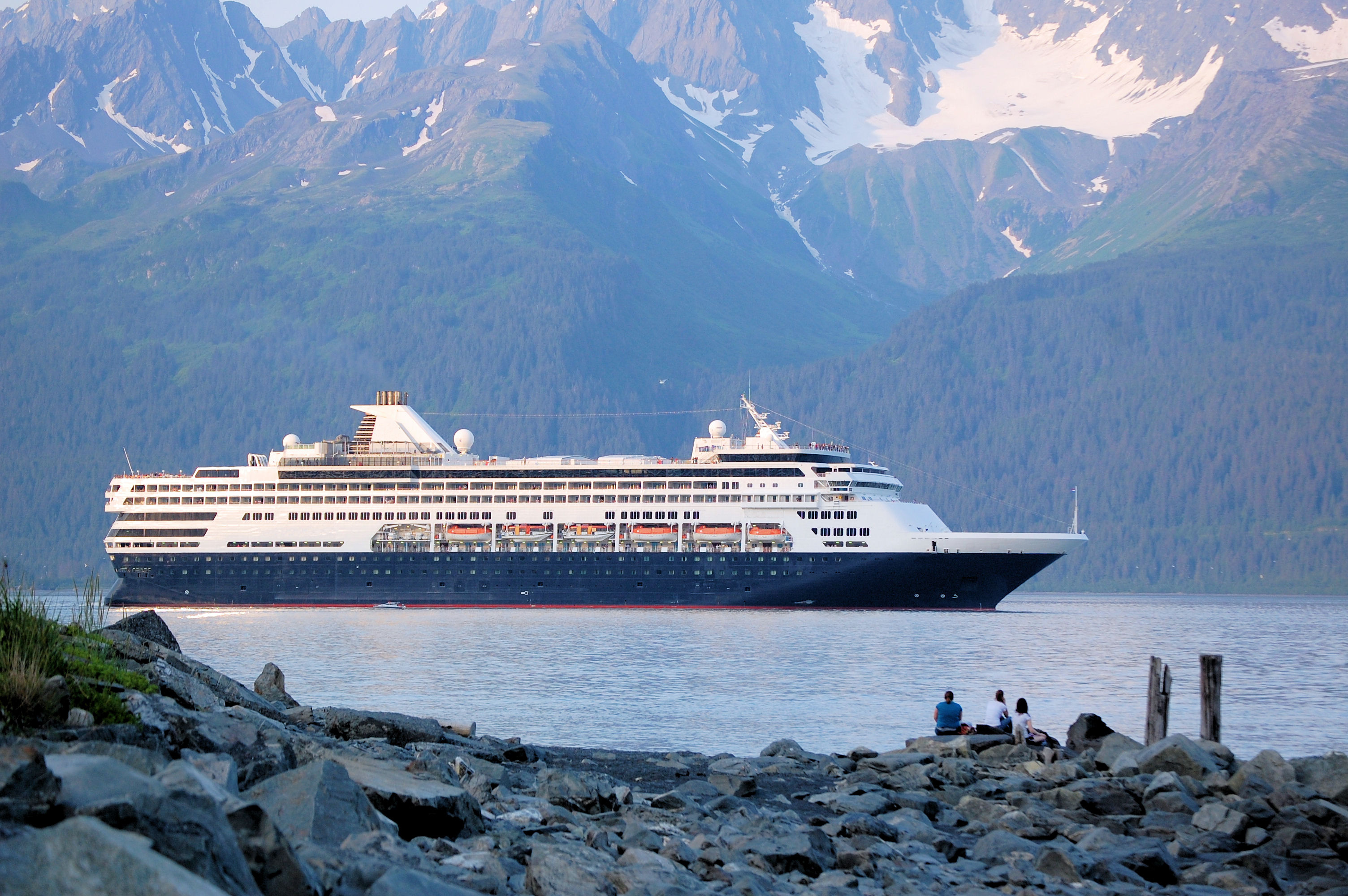 A Cruise Ship Leaving Seward, Alaska
