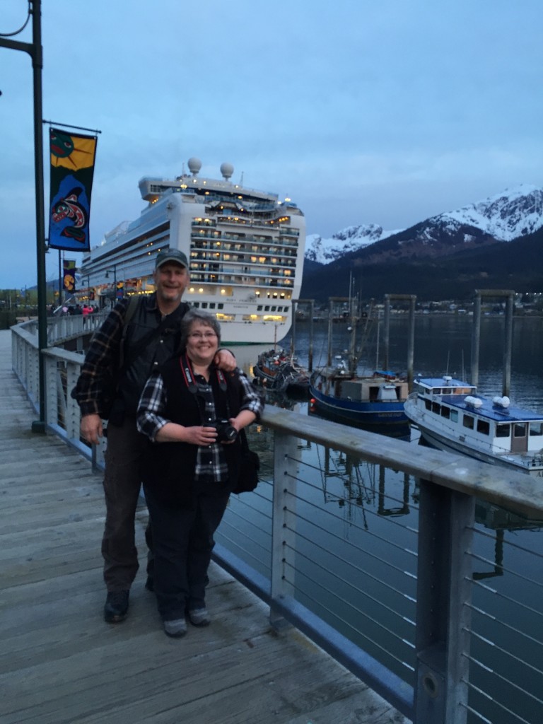 Natan and Sandi in Skagway, Alaska.