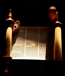 Torah scroll open 2