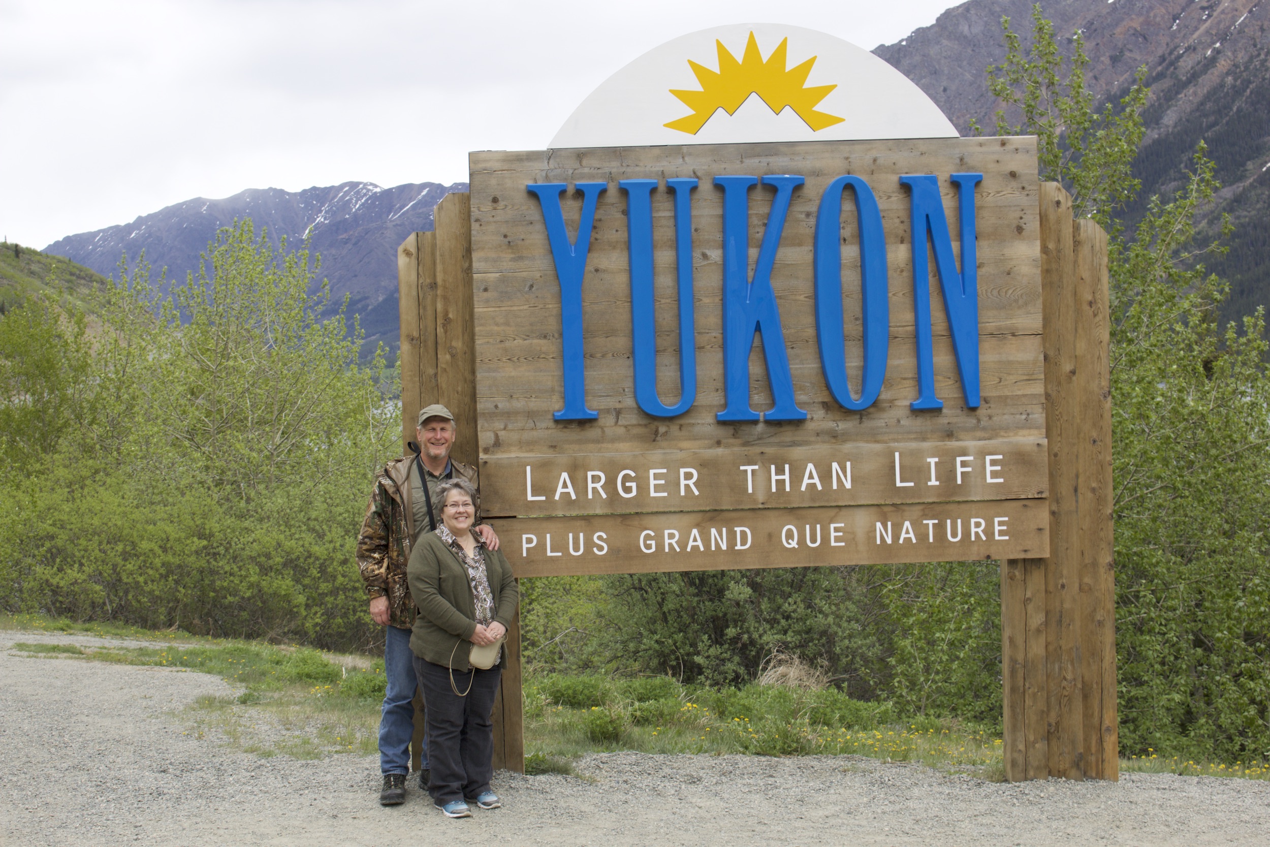 From Skagway, Alaska, trekking into the Yukon Territory of Canada.