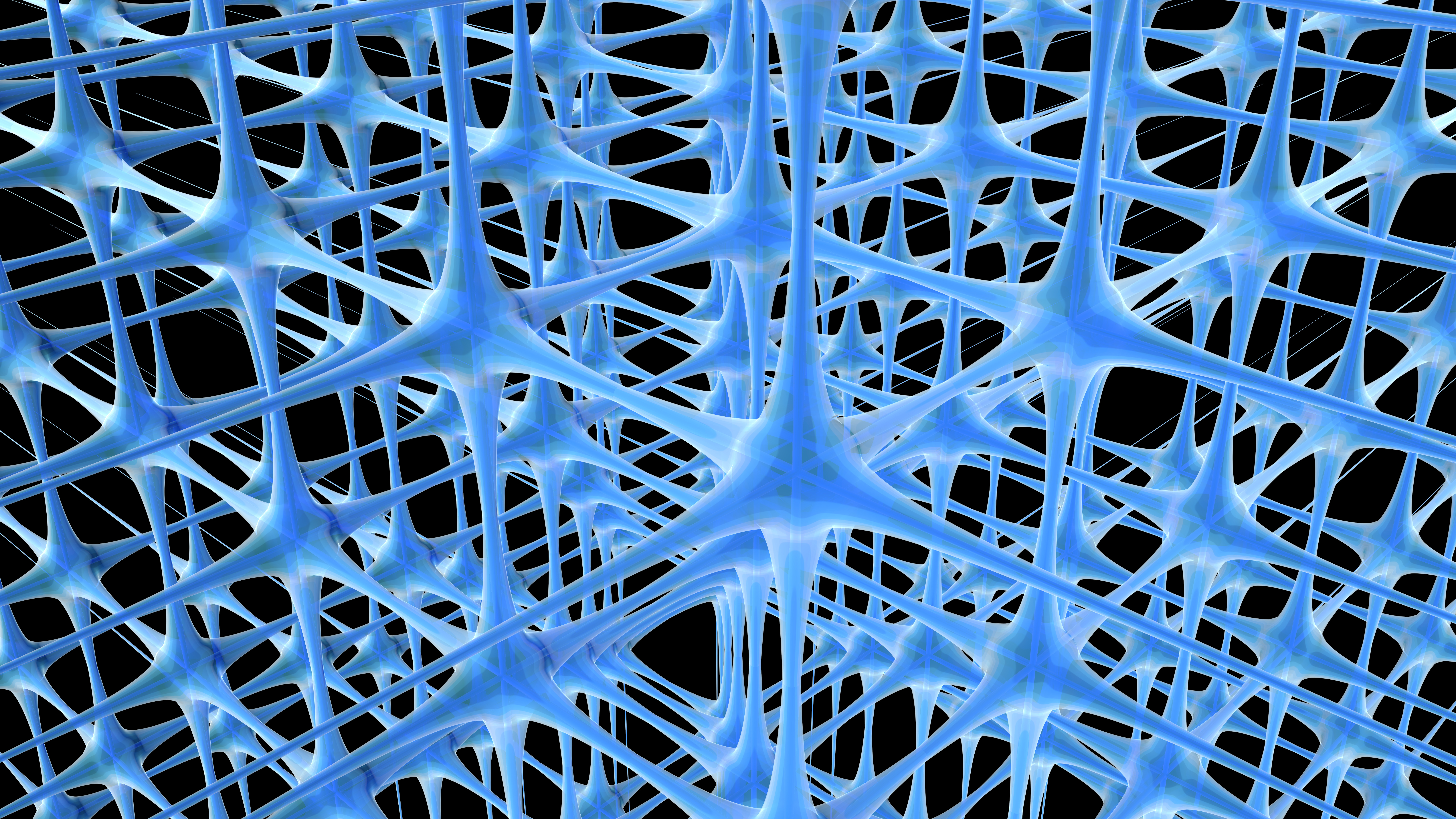 blue volumetric lattice
