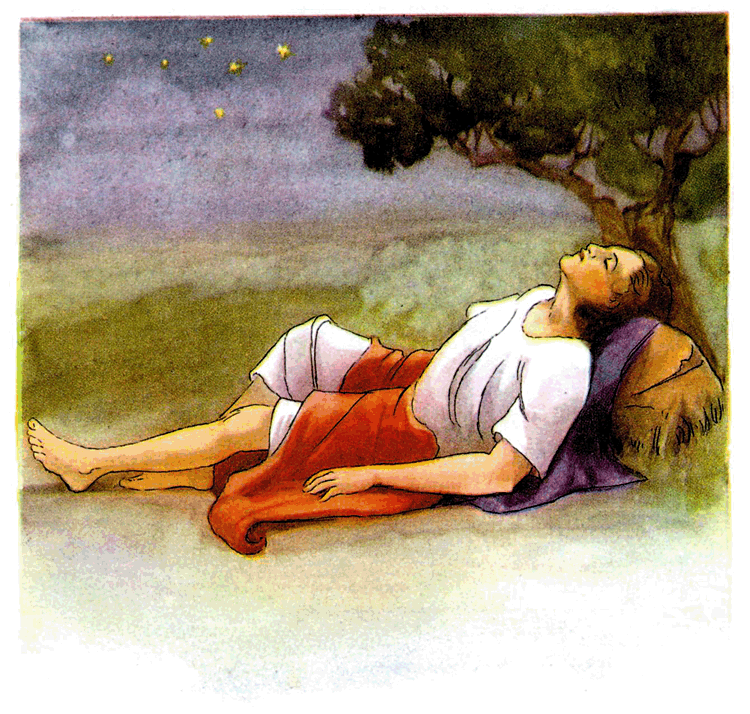 Рассказы были спящую. Хосе де Рибера сон Иакова. Спящий под деревом. Сон иллюстрация. Человек спящий под деревом.